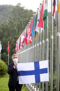 Flag-Raising Ceremony for Finnish Accession to IVI