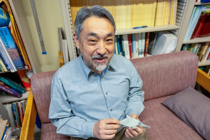 Ryosuke Motani in his office