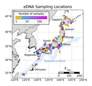 eDNA sampling locations