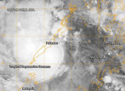 NASA's Terra Satellite Passed over Depression Sonamu