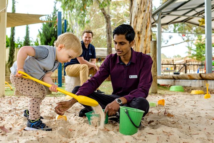 UniSA student in childcare placement