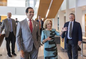 Sandi Chapman and UTD Pres Moghe