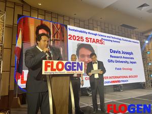 Davis Joseph delivering his acceptance speech at the SIPS 2025 Gala and Award Ceremony