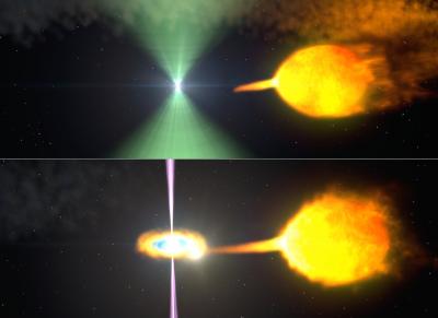 1 Model of Pulsar J1023 Before and After its Radio Beacon Vanished