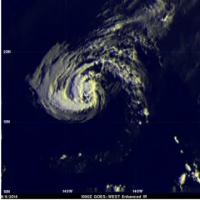 TRMM Rainfall Rates in Iselle