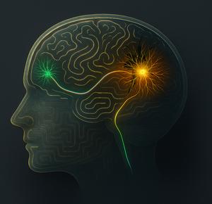 Grafted neurons illustration