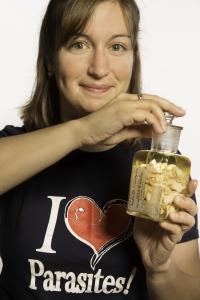 Photo: Anna Phillips, Smithsonian curator of parasitic worms