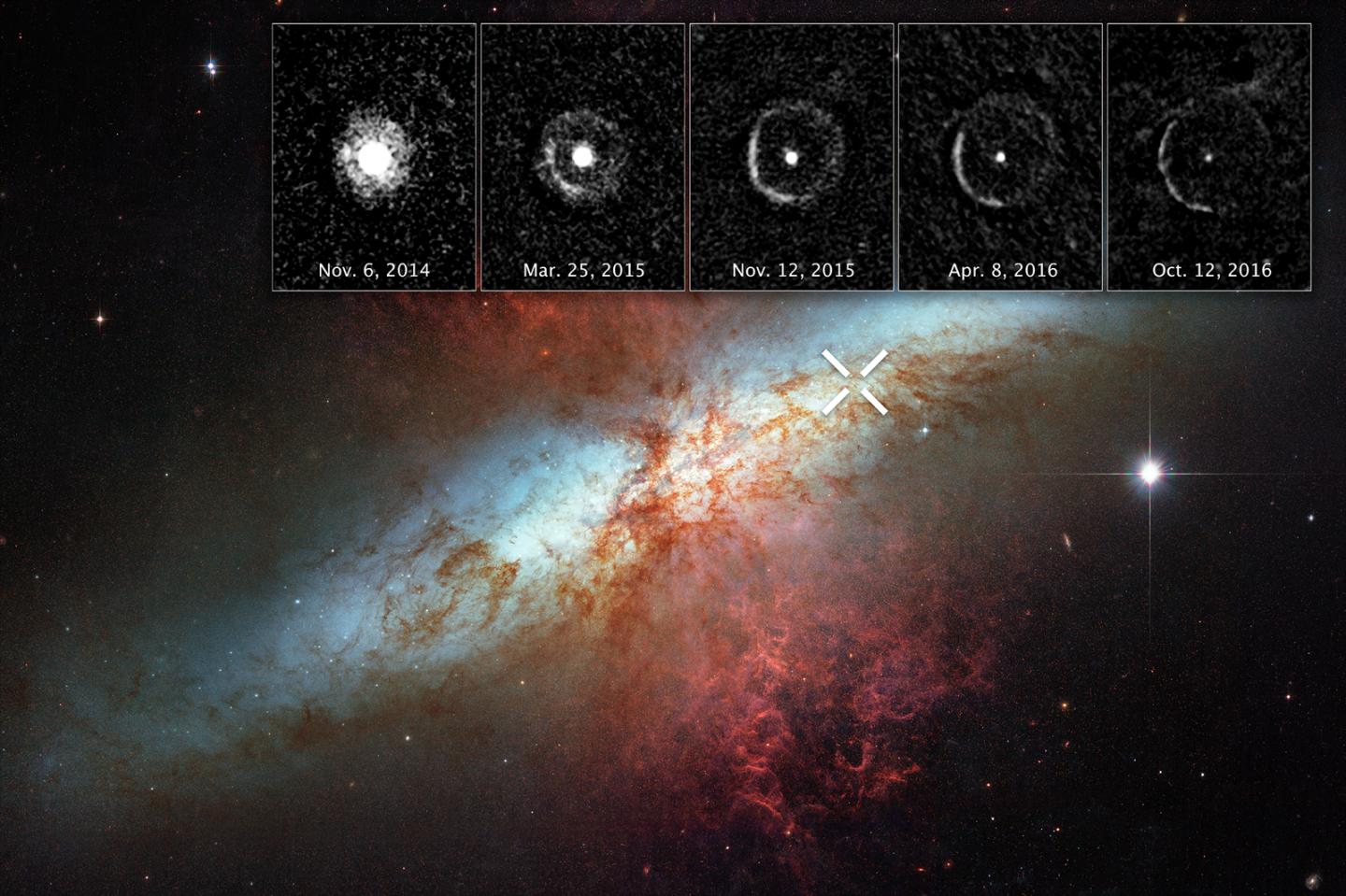 Light Echo Expanding from Exploded Star