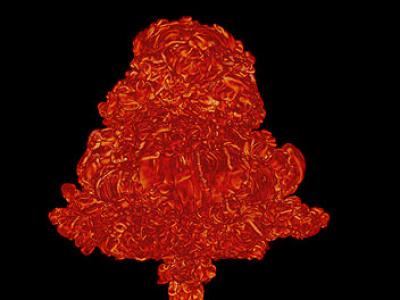Flaming Bubble of Nuclear Material