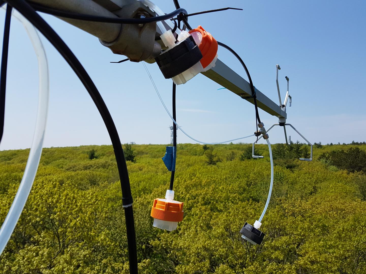 Instruments on a Flux Tower