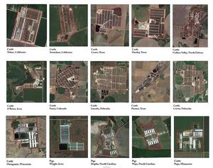 Satellite images of animal feeding operations
