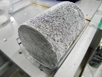 Frozen Marine Sediment Core Sample