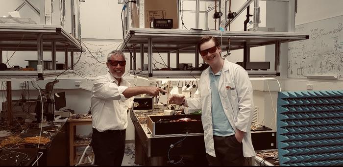 Lead author Russell Ryan (right) and research team lead Professor Benjamin Eggleton.