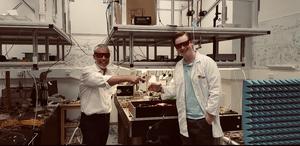 Lead author Russell Ryan (right) and research team lead Professor Benjamin Eggleton.