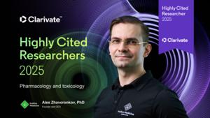 Insilico Medicine’s CEO Dr. Alex Zhavoronkov recognised among global top one per cent for pharmacology and toxicology