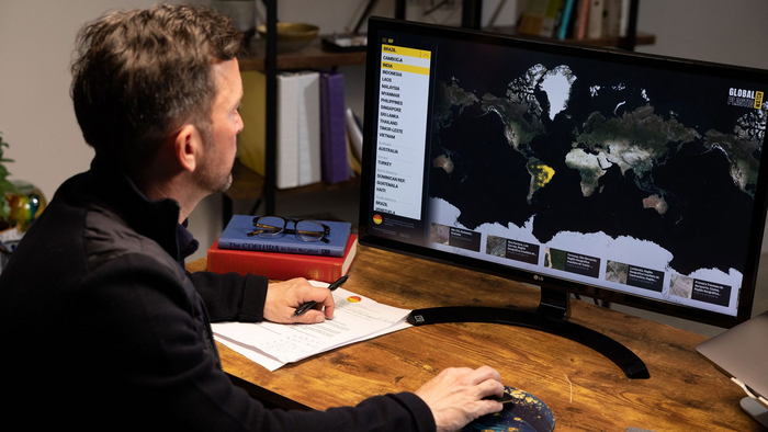 Satellite monitoring of terrestrial plastic waste