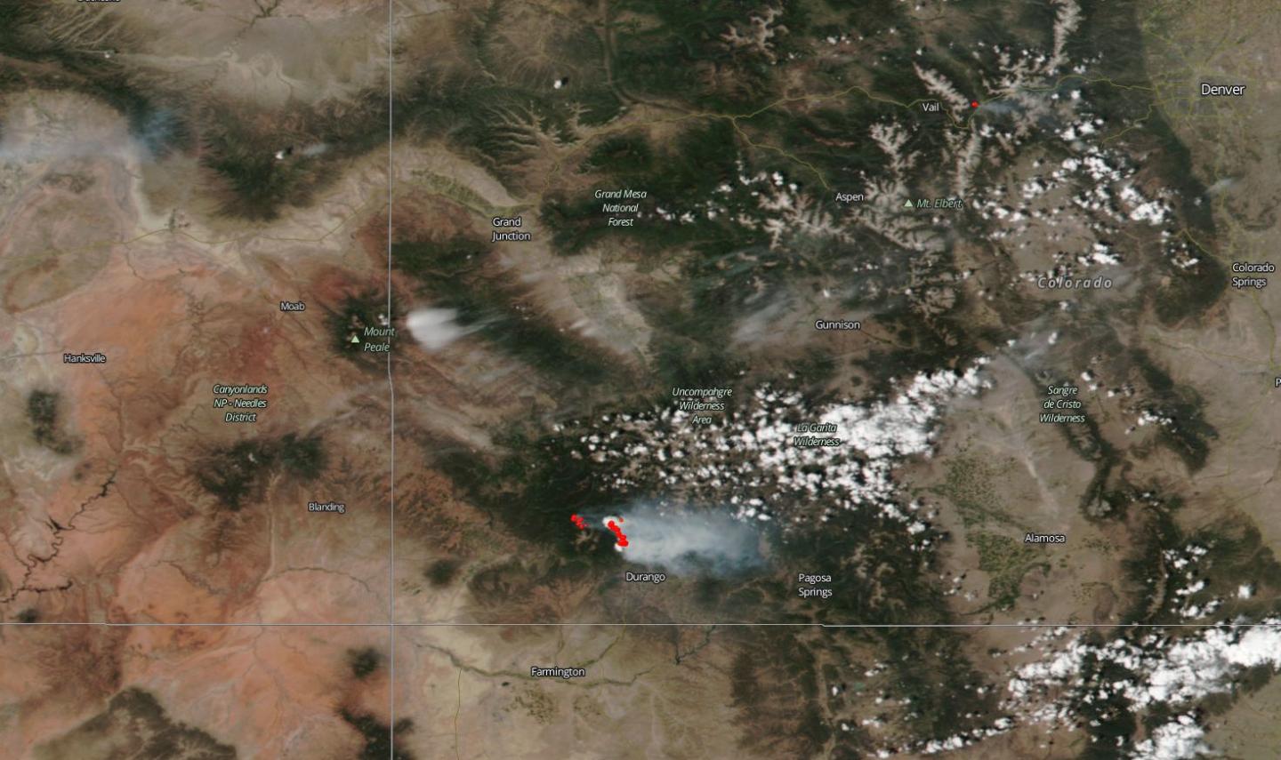 416 Fire in Durango, Colorado Still Burning Hot