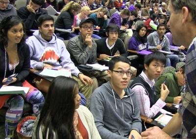 Freeman and Students Discuss