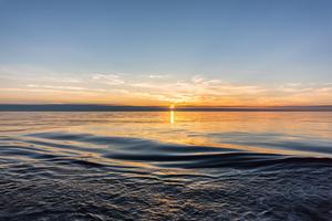View across the ocean