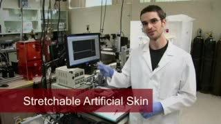 Nanotube Springs in Super-Stretchy Skin-Like Sensor